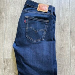 Men’s Levi’s 512 Dark Wash Jeans, 34” waist